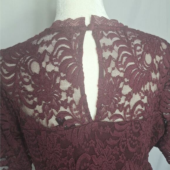 Torrid Womens Skater Lace Mini Dress A Line Whimsigoth Sexy Vamp Flowy Large - Picture 8 of 13